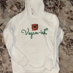 Vegan-ish White Hoodie large.